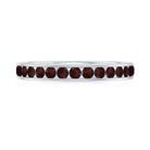 3/4 CT Mesmerizing Garnet Half Eternity Ring for Women Garnet - ( AAA ) - Quality - Rosec Jewels