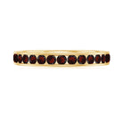 3/4 CT Mesmerizing Garnet Half Eternity Ring for Women Garnet - ( AAA ) - Quality - Rosec Jewels