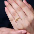 Baguette Shape Citrine November Birthstone Promise Ring Citrine - ( AAA ) - Quality - Rosec Jewels