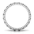 Bezel Set Moissanite Full Eternity Ring Moissanite - ( D-VS1 ) - Color and Clarity - Rosec Jewels