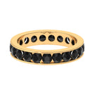 2 CT Black Onyx Full Eternity Band Ring in Channel Setting Black Onyx - ( AAA ) - Quality - Rosec Jewels