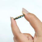 Real London Blue Topaz Simple Eternity Band Ring London Blue Topaz - ( AAA ) - Quality - Rosec Jewels