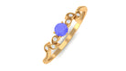 Tanzanite and Diamond Minimal Leaf Branch Ring Tanzanite - ( AAA ) - Quality - Rosec Jewels