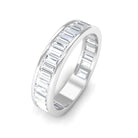 2.75 CT Channel Set Baguette Cut Moissanite Eternity Band Ring Moissanite - ( D-VS1 ) - Color and Clarity - Rosec Jewels