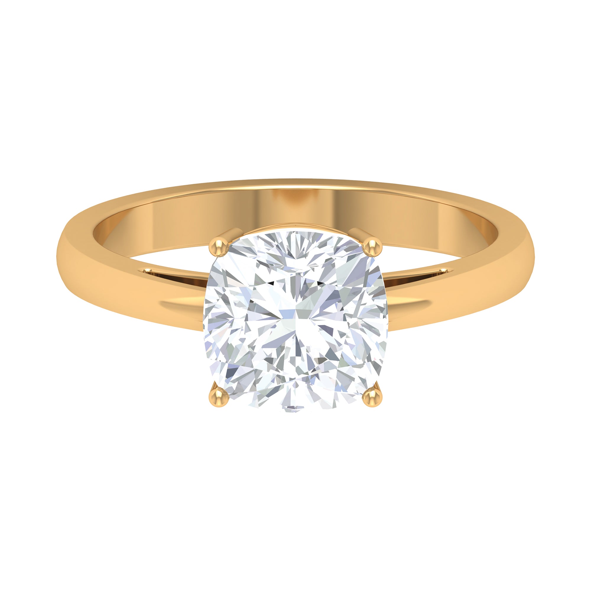 Lauren Sanchez Inspired Solitaire Moissanite Engagement Ring Moissanite - ( D-VS1 ) - Color and Clarity - Rosec Jewels