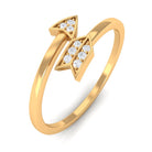 Minimal Cubic Zirconia Arrow Promise Ring Zircon - ( AAAA ) - Quality - Rosec Jewels