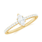 Naomi Watts Inspired Moissanite Solitaire Engagement Ring Moissanite - ( D-VS1 ) - Color and Clarity - Rosec Jewels