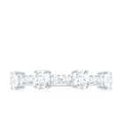 Cubic Zirconia Half Eternity Wedding Anniversary Ring Zircon - ( AAAA ) - Quality - Rosec Jewels