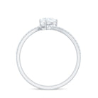 Lab Grown Diamond Solitaire Promise Engagement Ring Lab Grown Diamond - ( EF-VS ) - Color and Clarity - Rosec Jewels