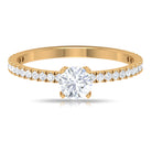 Solitaire Engagement Ring with Lab Grown Diamond Lab Grown Diamond - ( EF-VS ) - Color and Clarity - Rosec Jewels