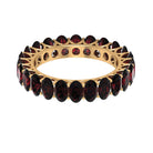 8.5 CT Oval Garnet Full Eternity Ring in Shared Prong Setting Garnet - ( AAA ) - Quality - Rosec Jewels