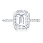 2.75 CT Octagon Cut Moissanite Solitaire Engagement Ring Moissanite - ( D-VS1 ) - Color and Clarity - Rosec Jewels