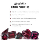 1.50 CT Solitaire Rhodolite and Diamond Wedding Ring Set Rhodolite - ( AAA ) - Quality - Rosec Jewels