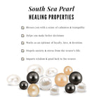 Real South Sea Peal Designer Necklace with Diamond Stones South Sea Pearl - ( AAA ) - Quality - Rosec Jewels