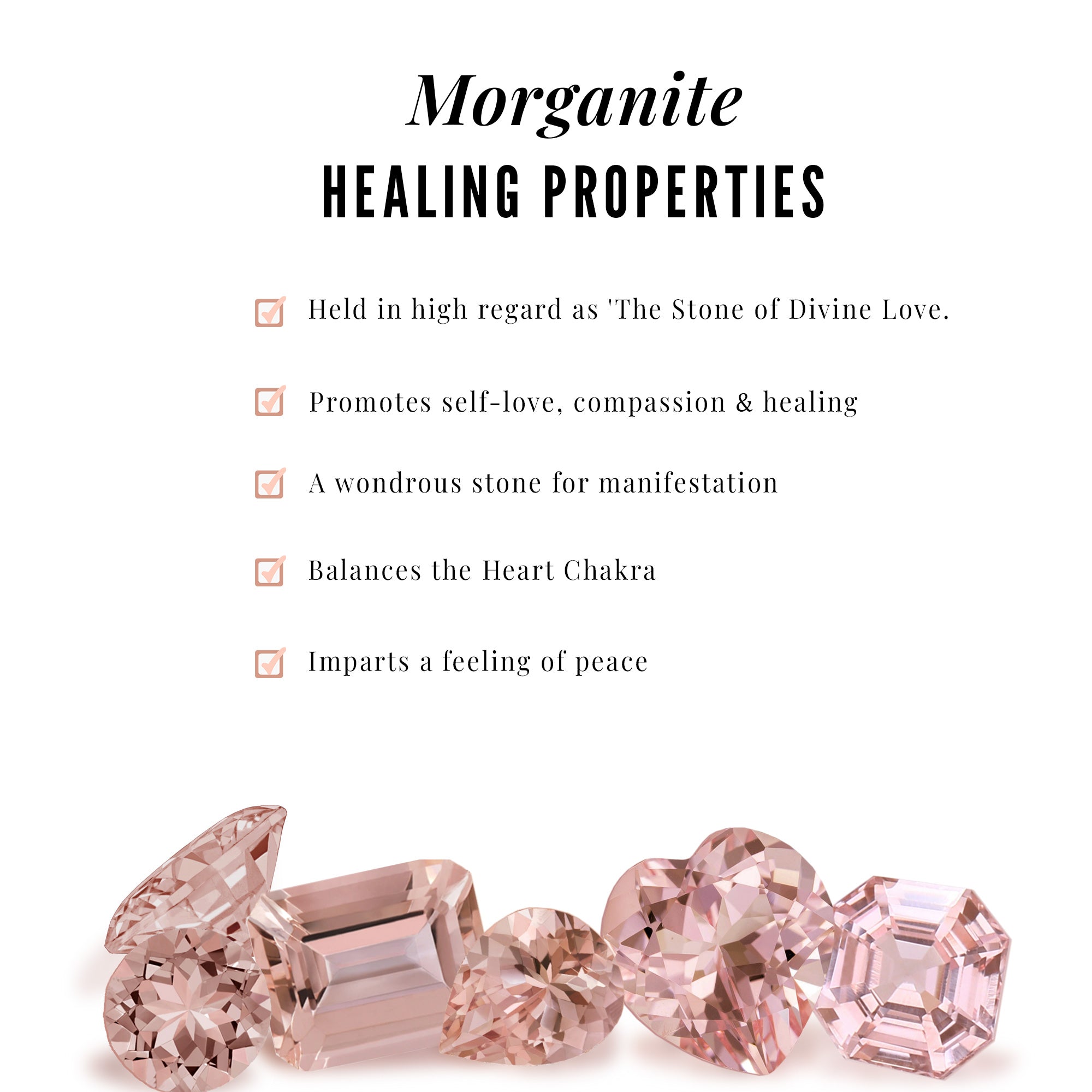 Morganite Heart Drop Pendant with Diamond Accent Morganite - ( AAA ) - Quality - Rosec Jewels