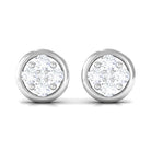 1/2 CT Minimal Diamond Stud Earrings in Prong Setting Diamond - ( HI-SI ) - Color and Clarity - Rosec Jewels