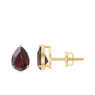 1.5 CT Pear Cut Garnet Solitaire Earrings Garnet - ( AAA ) - Quality - Rosec Jewels