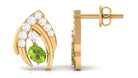 Minimal AAA Quality Peridot Stud Earrings Peridot - ( AAA ) - Quality - Rosec Jewels