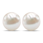 Elegant Freshwater Pearl Solitaire Stud Earrings Freshwater Pearl - ( AAA ) - Quality - Rosec Jewels