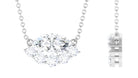 1.75 CT Marquise Zircon East West Style Necklace in Gold Zircon - ( AAAA ) - Quality - Rosec Jewels