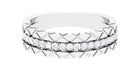 0.50 CT Natural Diamond Gold Half Eternity Band Ring Diamond - ( HI-SI ) - Color and Clarity - Rosec Jewels