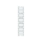 Round and Baguette Cut Moissanite Eternity Wedding Band Ring Moissanite - ( D-VS1 ) - Color and Clarity - Rosec Jewels