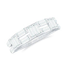 2.75 CT Baguette Cut Zircon Half Eternity Ring in Gold Zircon - ( AAAA ) - Quality - Rosec Jewels